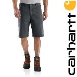 Carhartt | Gray Rugged Flex Relaxed Fit Canvas Utility Work Shorts | Size 30